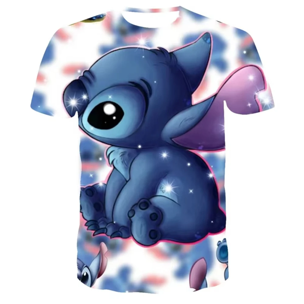 Disney Descends Men's And Women's 3d Printed T-Shirts Harajuku O-Collar Short-Sleeved Top Kids' Boys Girls Temperament T Shirts