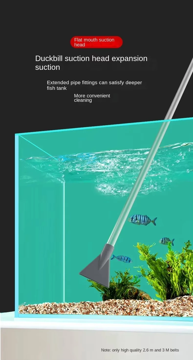 Hand-Siphon Wasserwechsler für Aquarien Sandreiniger Abfallsaugpumpe Reinigungsgerät zur Aquarienpflege entfernt Sedimente und Fischabfälle verbessert die Wassertransparenz einfache Bedienung ohne Strom geeignet für Fi – Detail 5
