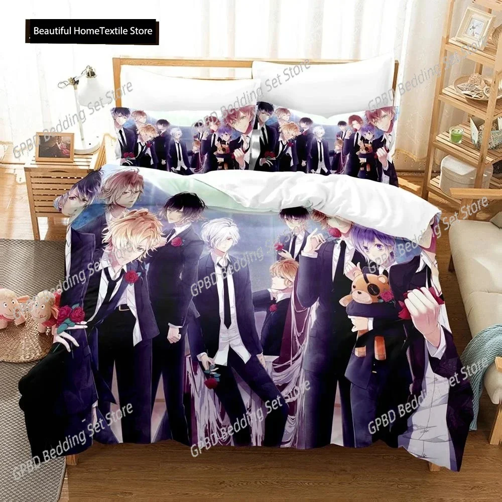

Anime Diabolik Lovers 3D NEW Duvet Cover Pillowcase Bedding Set Adult Boy Girl Bedroom Decoration Children Single Double Large