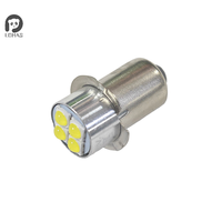 P13.5s High Brightness LED Bulb Indicator Lamp 10-60V 4W White Miniature Light Replace For Torch Flashlight Bicyle Work Lamp