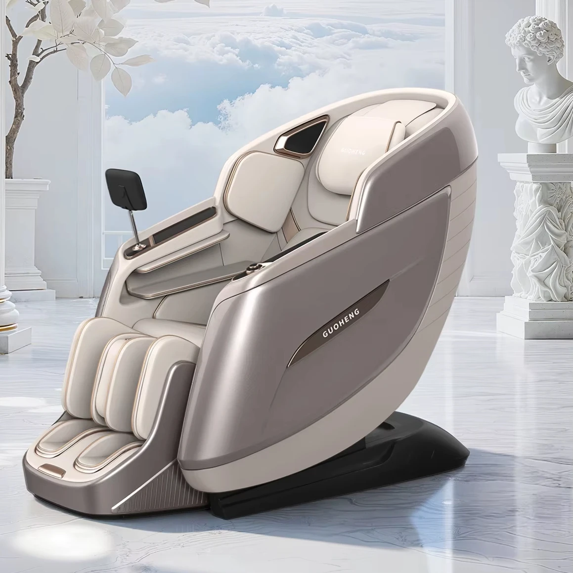 Massage Chair GUOHENG New Modern High-End Luxury 4D Massage Chair Zero Gravity Full Body Recliner