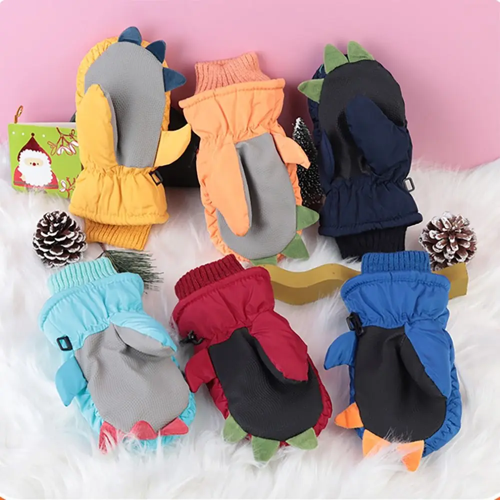 

Windproof Children Ski Gloves Cute Thicken Warm Non-slip Winter Warm Waterproof Kid Gloves Ski