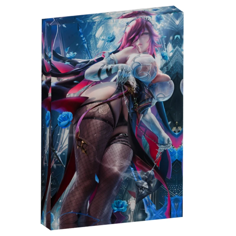 

Rosaria Genshin Impact Sexy Waifu Display, Custom Clear Desk Sign Decor & Paperweight, Home Office Accessories, Collectible Gift