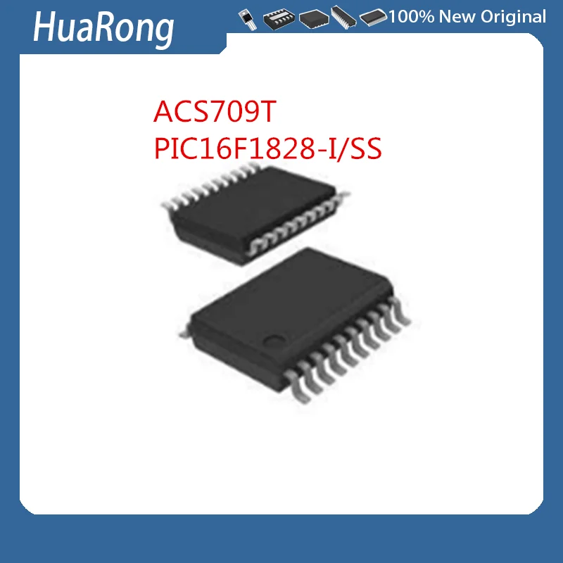 5PCS/LOT    ACS709T   ACS709TLLF-20BB   ACS709LLFTR-35BB   PIC16F1828-I/SS  PIC16F1828  16F1828   SSOP20