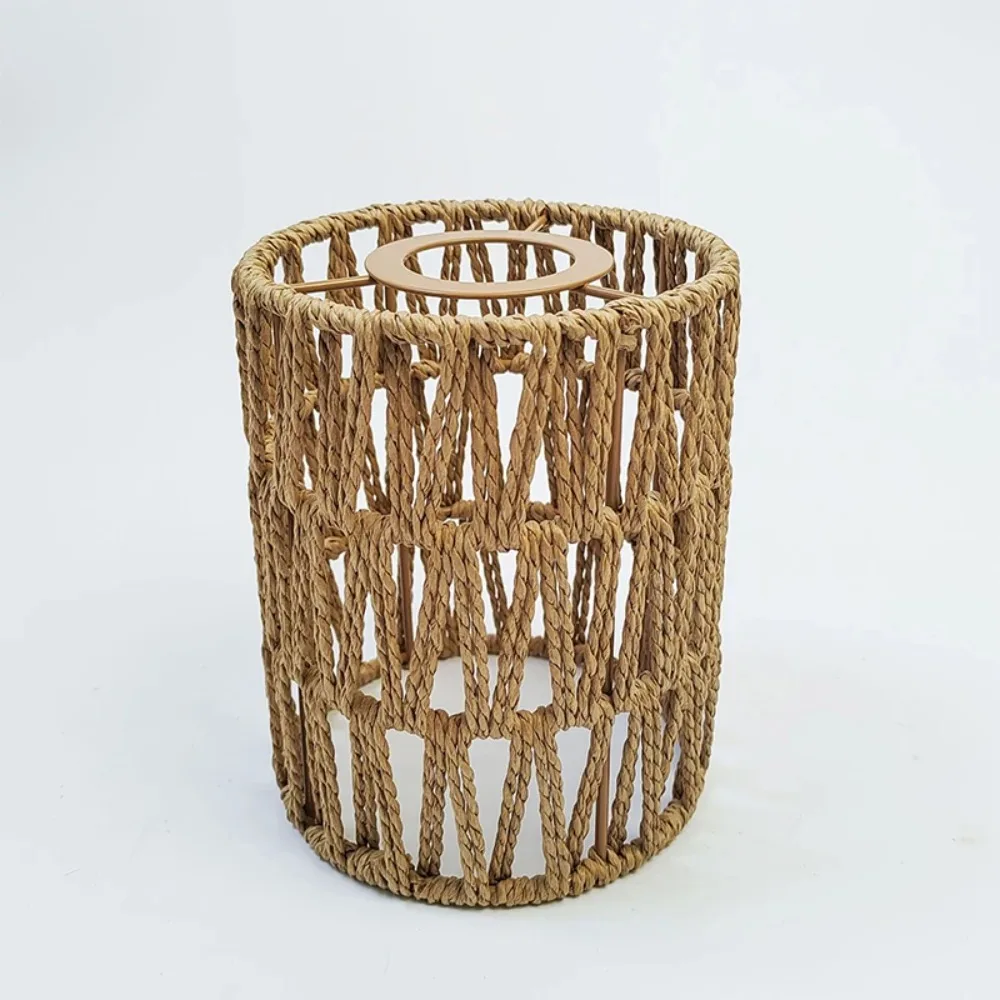 

New 11.5*15cm Pendant Lamp Shade Bohemian Style Handwoven Weave Lampshade Home Decor Ceiling Lamp Woven Lampshade