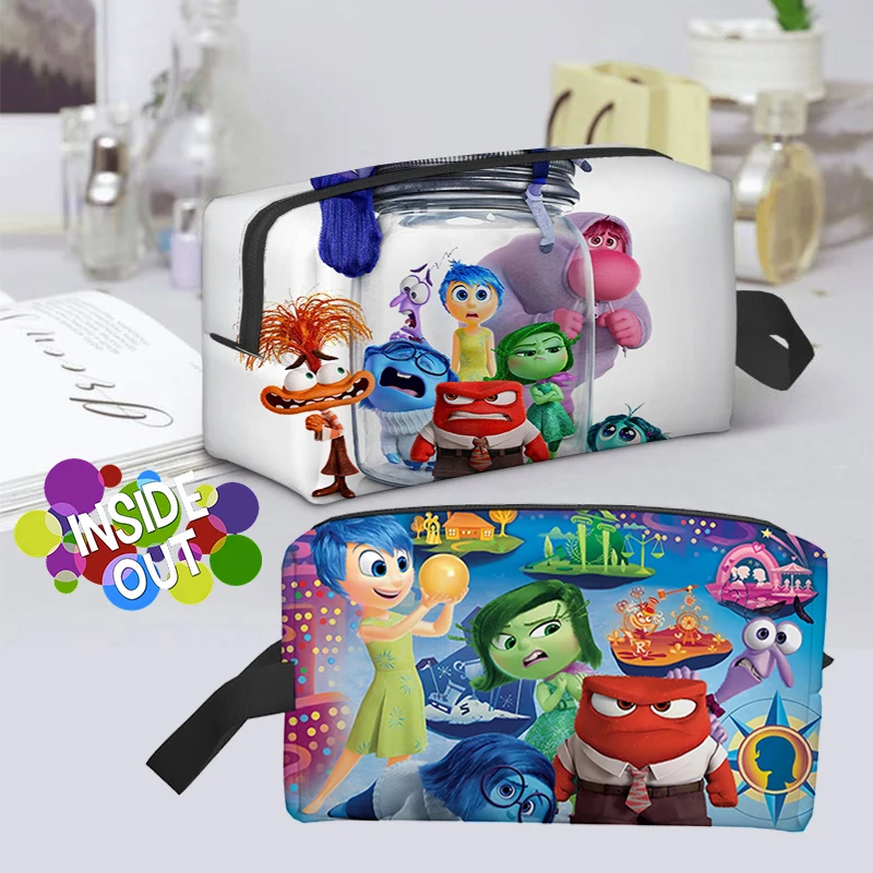 Disney Inside Out Cosmetic Bags Outdoor Multifunction Travel Storage Bag Anime Women Toiletries Protable Causal Organizers Gift