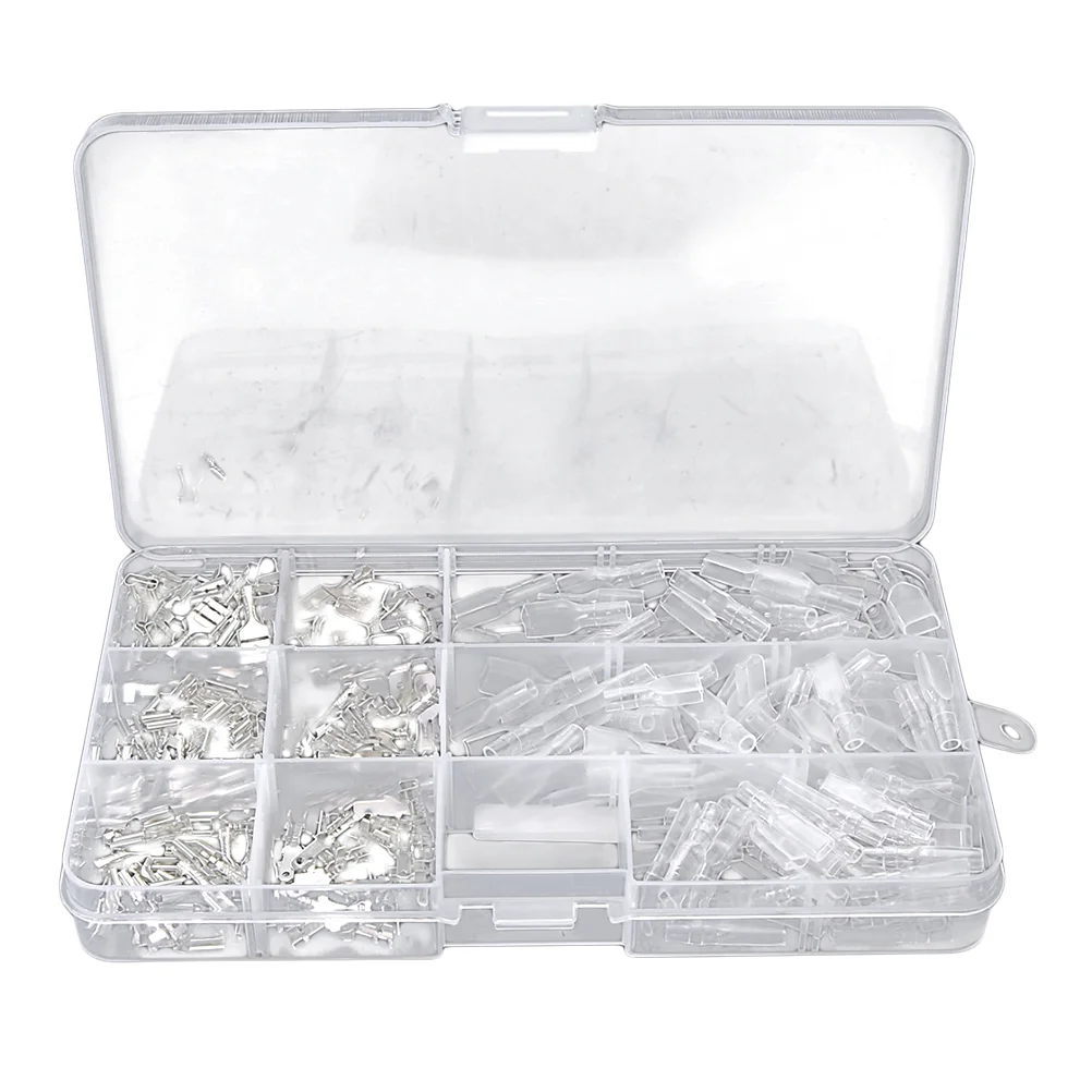 270 PCS Crimp Terminal Connector Tool Cable Lugs Kit Electrical Insulated Connectors