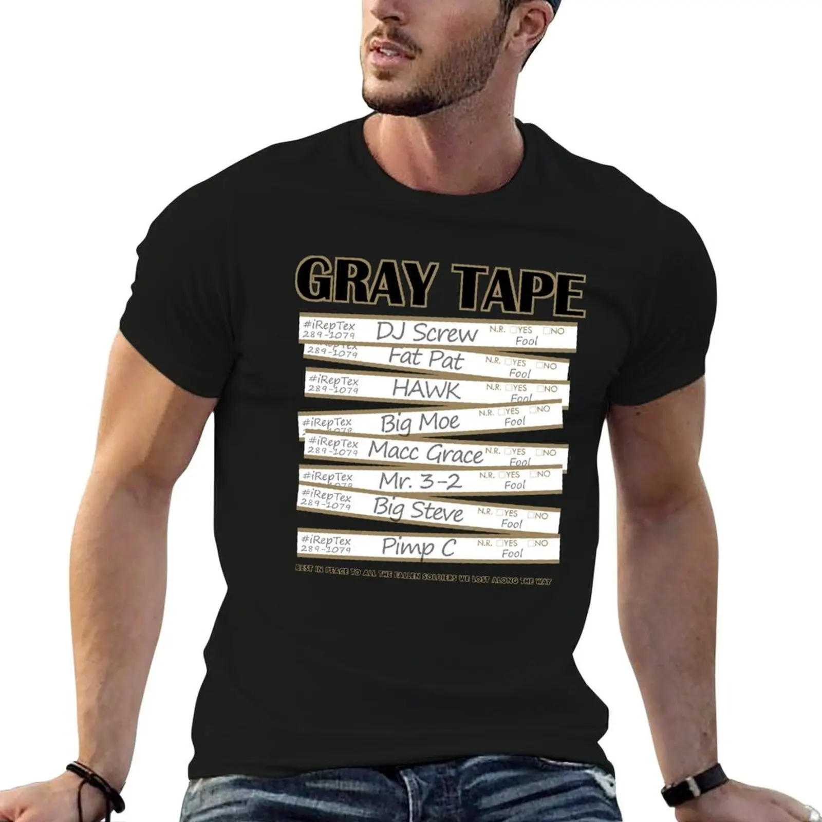Gray Tape | #iRepTex T-Shirt cheap stuff topping heavy weight t shirts for men