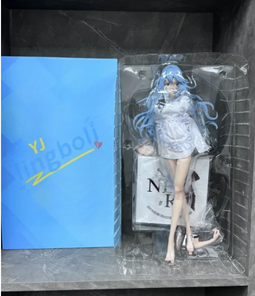 

Bandai 45CM Anime NEON GENESIS EVANGELION Action Figure EVA Ayanami Rei Sexy Maid Changing Clothes Faces Model Toys Gifts Boxed