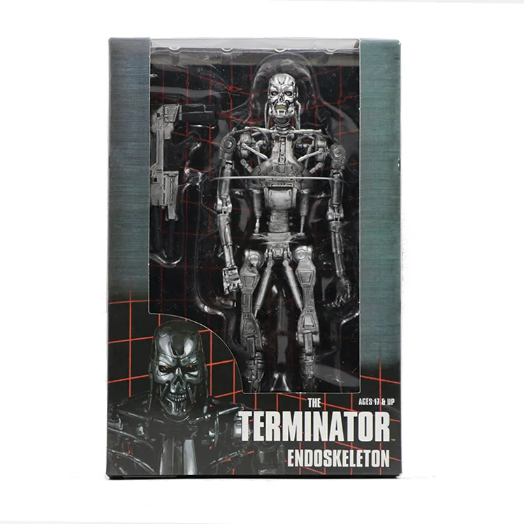 NECA Movie The Terminator T-800 Endoskeleton Halloween PVC Action Figure Collectible Model Toy