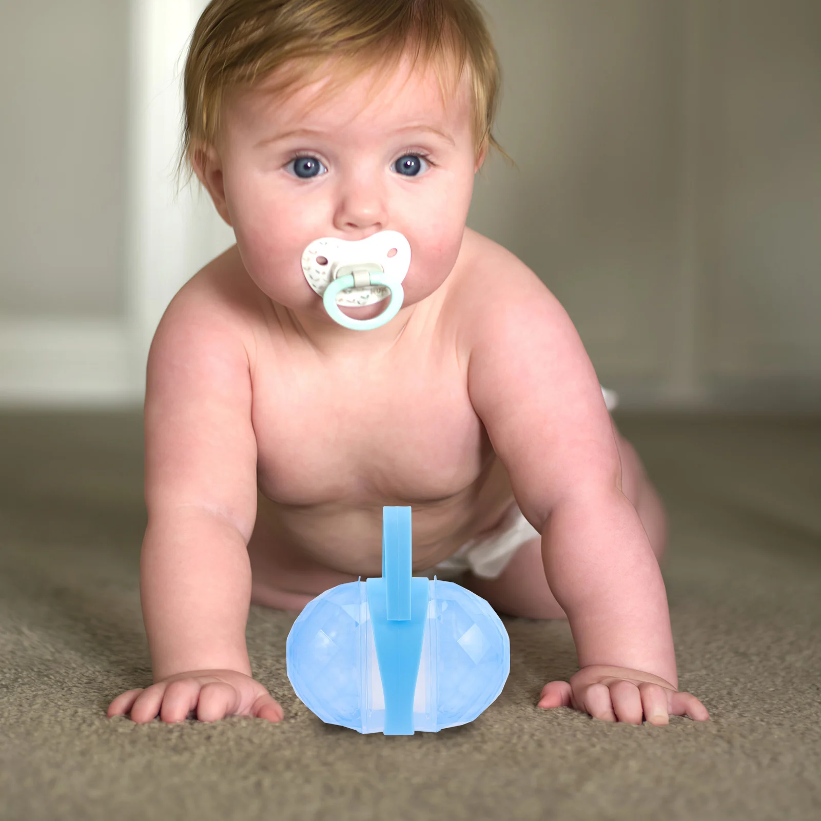 

4Sets Baby Pacifier Box Compact Pacifier Storage Container Portable Holder Case for Outdoor Use Dirt Resistant Lightweight