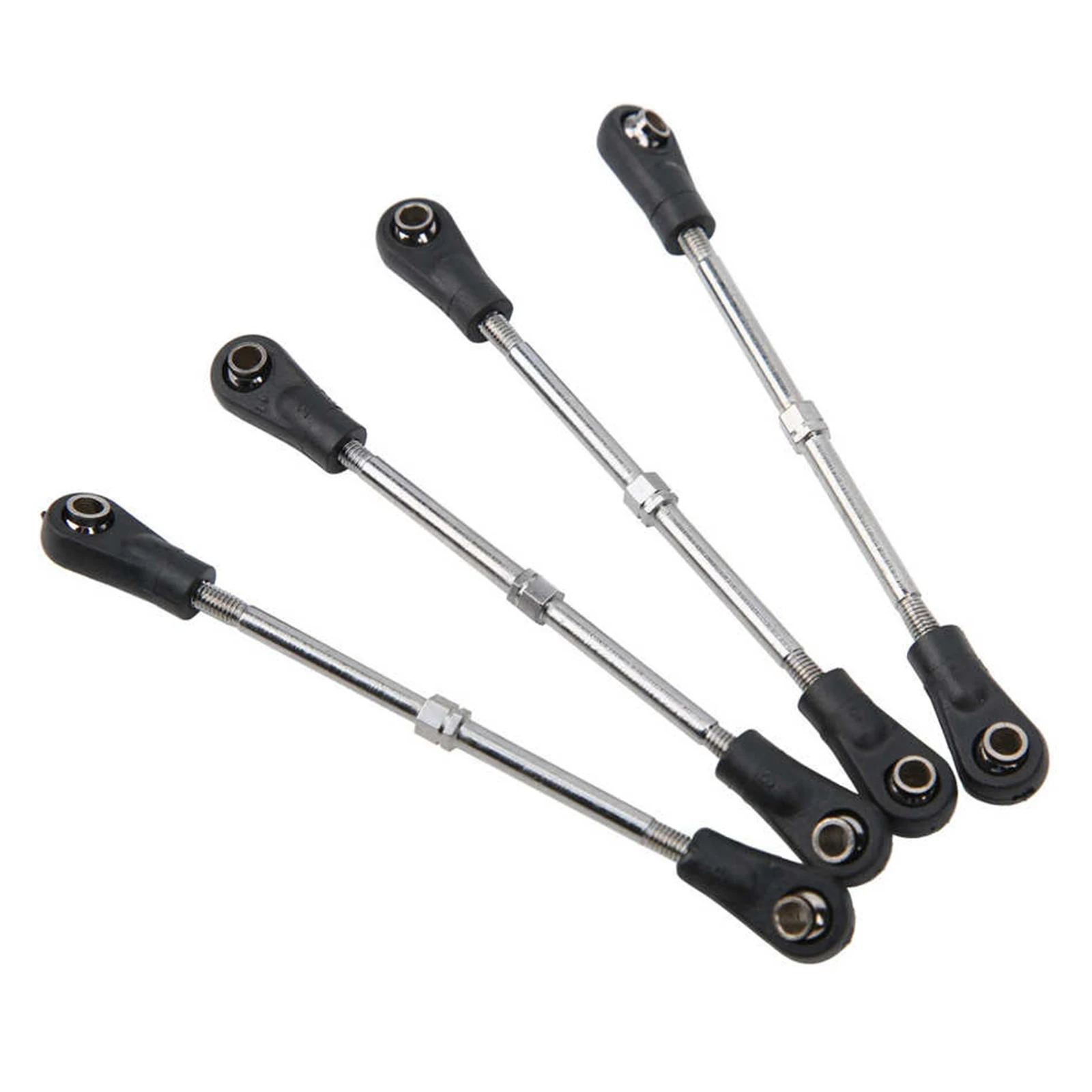 RC Car Adjustable Steering Rod for HSP HPI RC Model Replacement with Screws Nuts