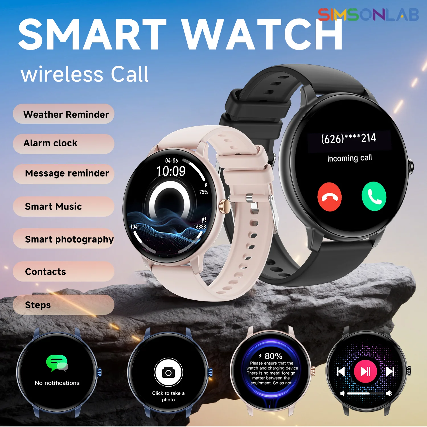 

2025 NEW Hot Smartwatch For Android/IOS Phone Wireless Call AI Voice Assistant Multi Sport Modes Watch Waterproof Men Women Gift