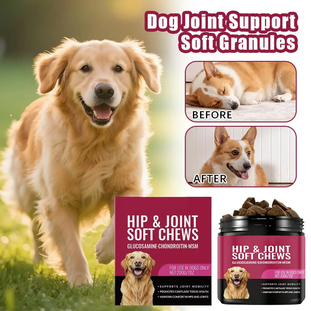 Dog Joint Support Soft Particles Assist In Flexible Joint Repair, Cartilage Relief, Joint Discomfort, And Skin And Hair Health