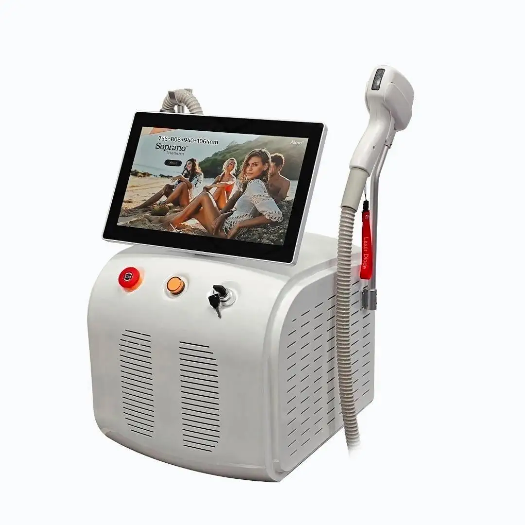 2in1 Beauty Machine Picosecond Laser for Tattoo Spot Pore Removal & Permanent Hair Removal Skin Rejuvenation Lifting Firming Red