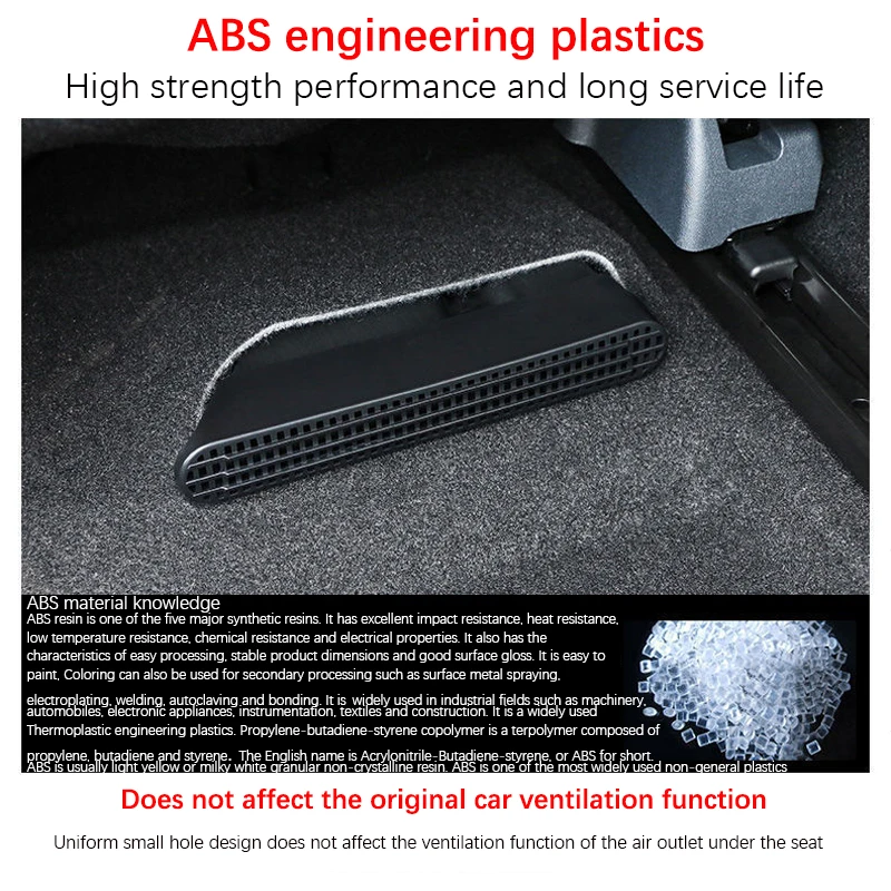 For Mazda CX-5 2023 Accessories KE KF 2013~2022 Car Air Outlet Covers Vent Conditioner Exhaust Under Seat Non-Clogging Interior