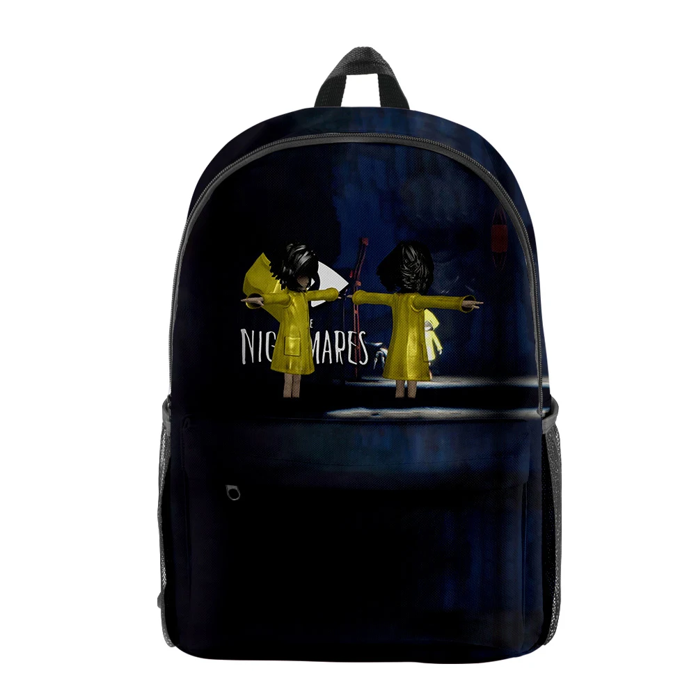 

Hip Hop Popular Little Nightmares 2 pupil Bookbag Notebook Backpacks 3D Print Oxford Waterproof Boys/Girls Travel Backpacks