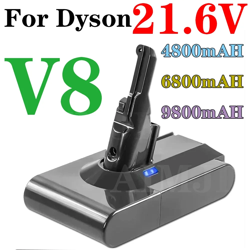 100% NEW for Dyson V8 21.6V 6800mAh Replacement Battery for Dyson V8 Absolute Cord-Free Vacuum Handheld Vacuum Cleaner Battery