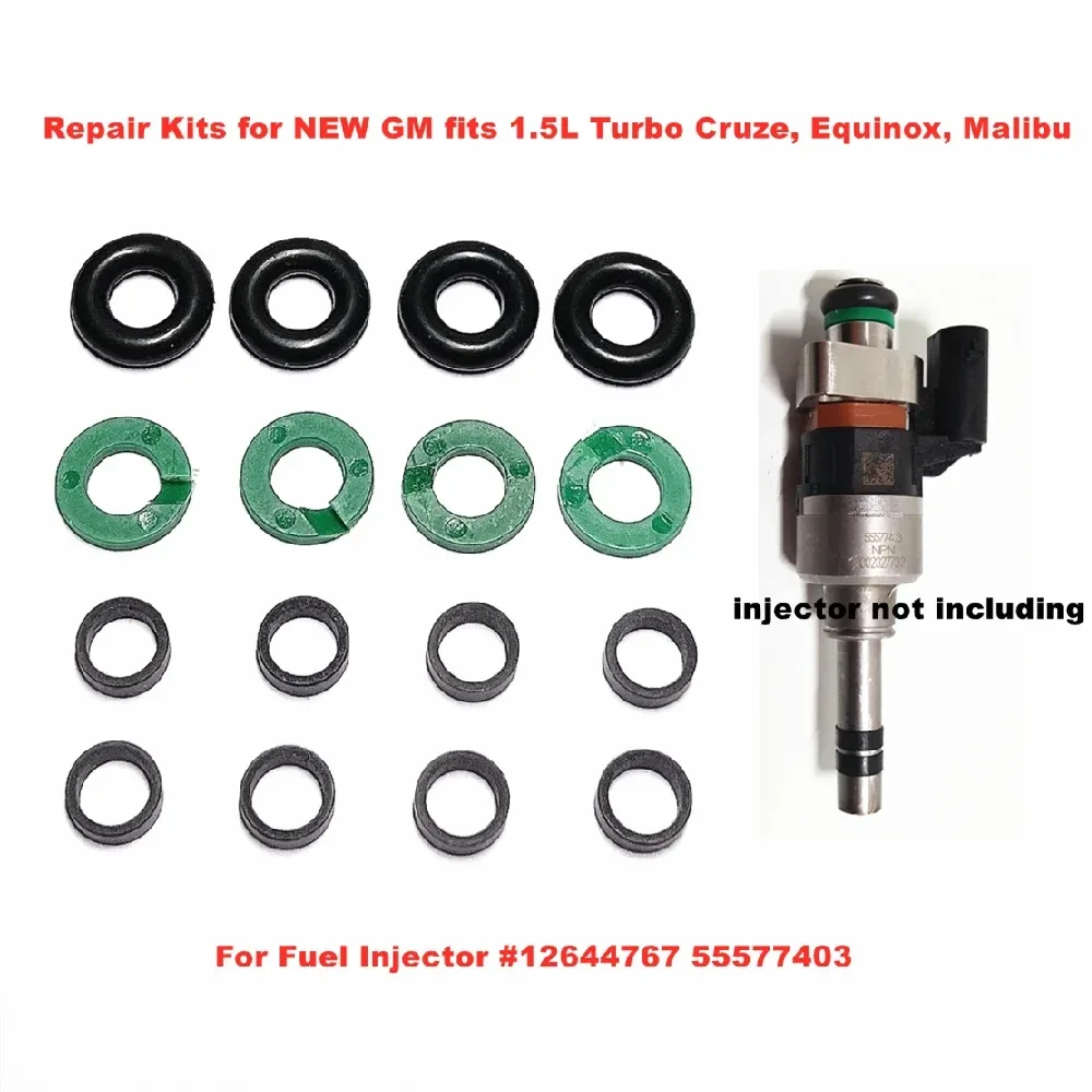 Fuel Injector Rebuild Repair Kits Oem 55577403 for Buick Chevrolet Gmc Cruze Encore Equinox 16-18(Jlf-Rkg912)