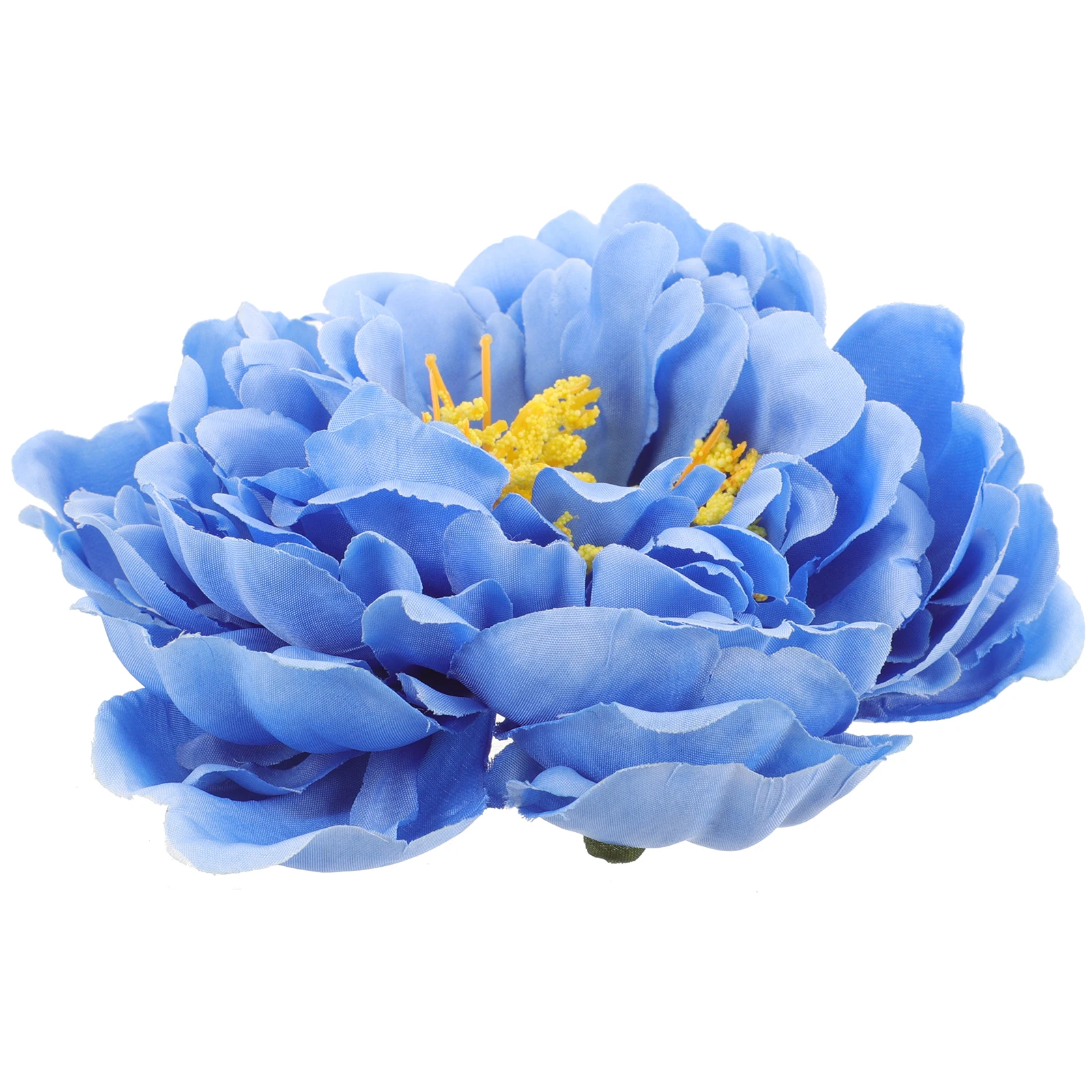 

14cm Exaggerated Simulation Rich Peony Flower Hairpin Bridal Head Wedding Photo Headdress Party Blue Large Elegant for Women