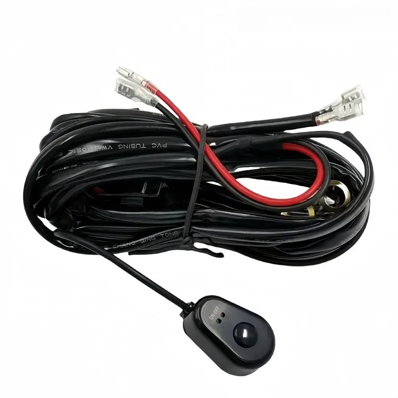 A95E-12V 40A Relay With On/For Off Switch 300W Universal LED Light Bar Wiring Harness 18AWG For Off Road Truck SUV ATV UTV