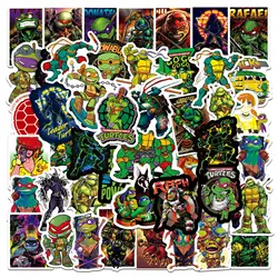 TMNT-pegatinas de personajes de Tortugas Ninja Mutantes adolescentes, 50 piezas, divertidas pegatinas de dibujos animados, estética, portátil, coche, mezcla, Anime, juguete para niños