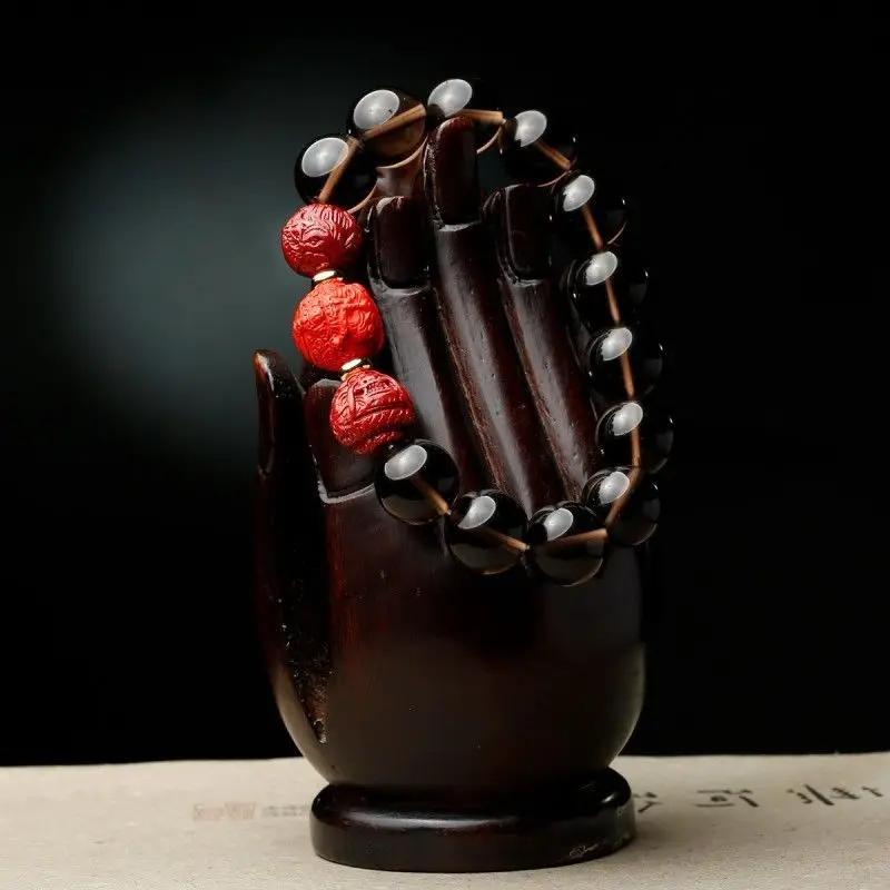 UMQ 2024 New Icy Obsidian Bracelet Purple Gold Sand Bracelet Couple Hand Toy Gift 520 Bracelet