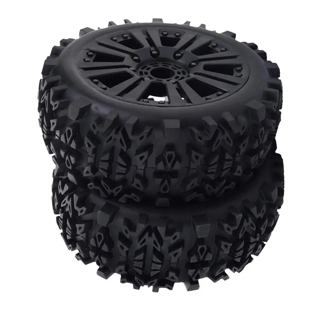 2 Pieces RC 20mm Rubber Tires Set /8 RC Car Truck Replacement