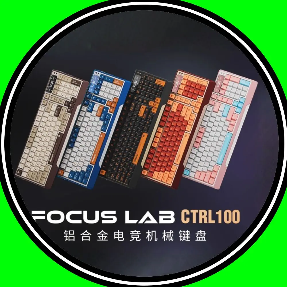 

FOCUS LAB Ctrl100 Three-Mode Wireless Keyboard 8000mah PP FR4 Customized Keyboard Electric Height Adjustment Gaming Keyboard PC