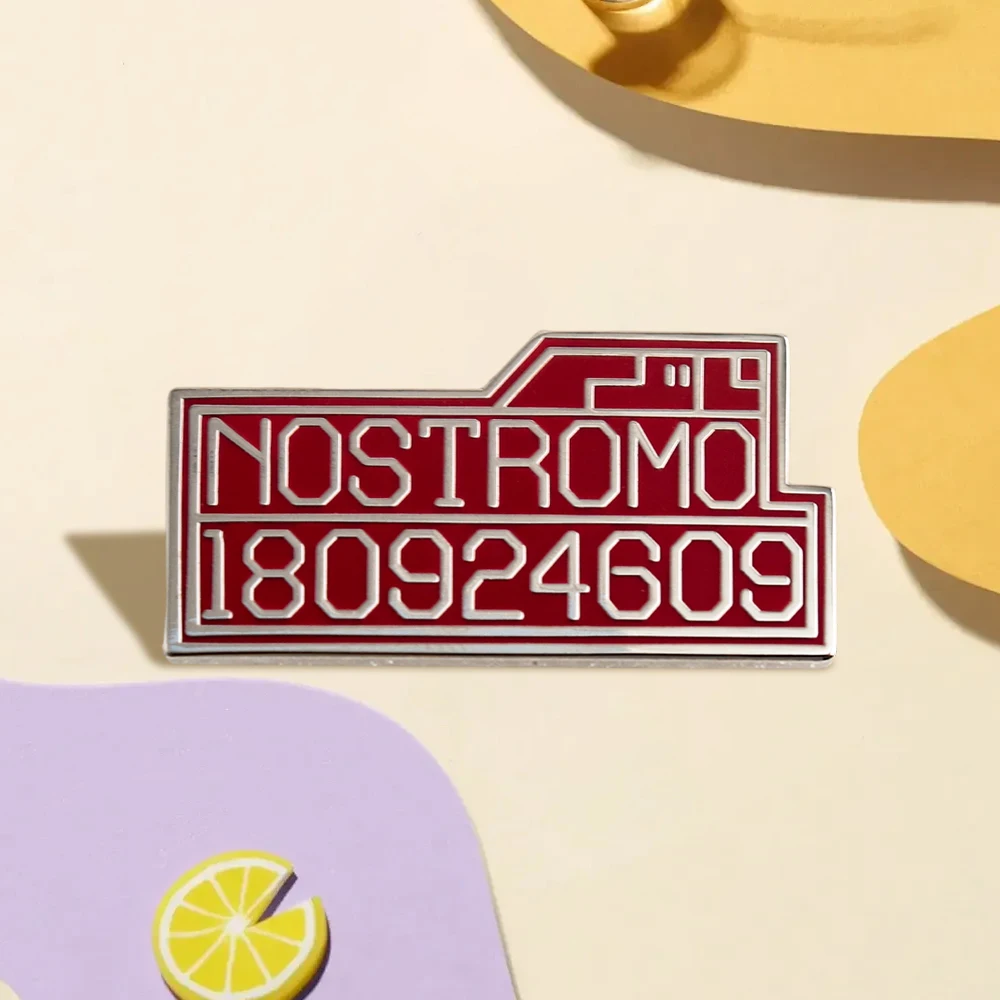 Uscss Pin Alien Weltraum-Frachtschiff Nostromo 180924609 Emblem Logo Emaille-Brosche Film- und Roman-Fans Geschenk Abzeichen Accessoires Sammlung – Detail 3