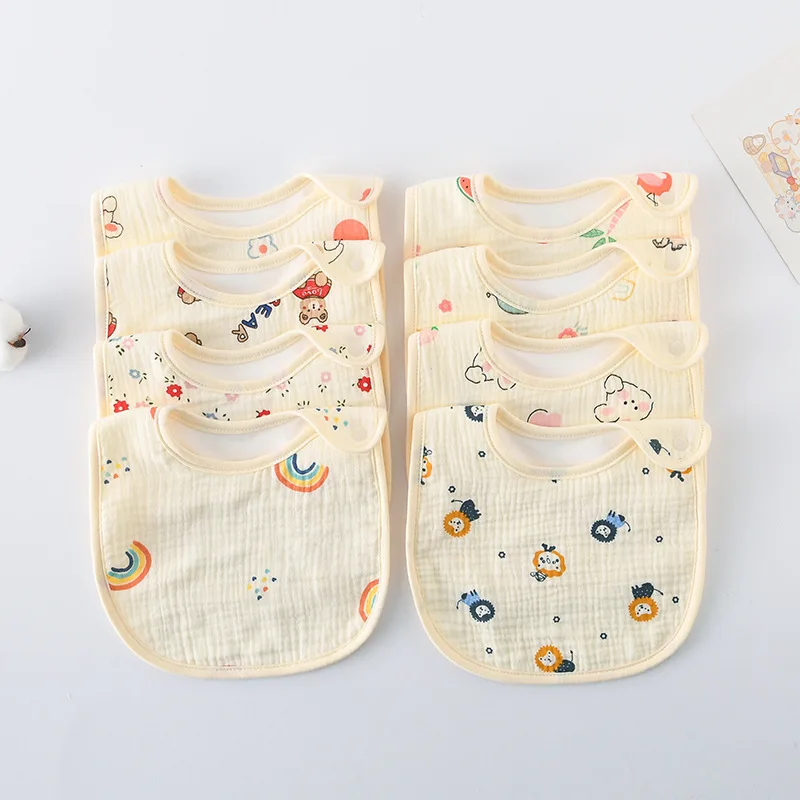 

New Cotton Waterproof Baby Bibs Cute Cartoon Saliva Towel Soft Newborn Burp Cloths Bandana Scarf for Boy Girl Feeding Drool Bib
