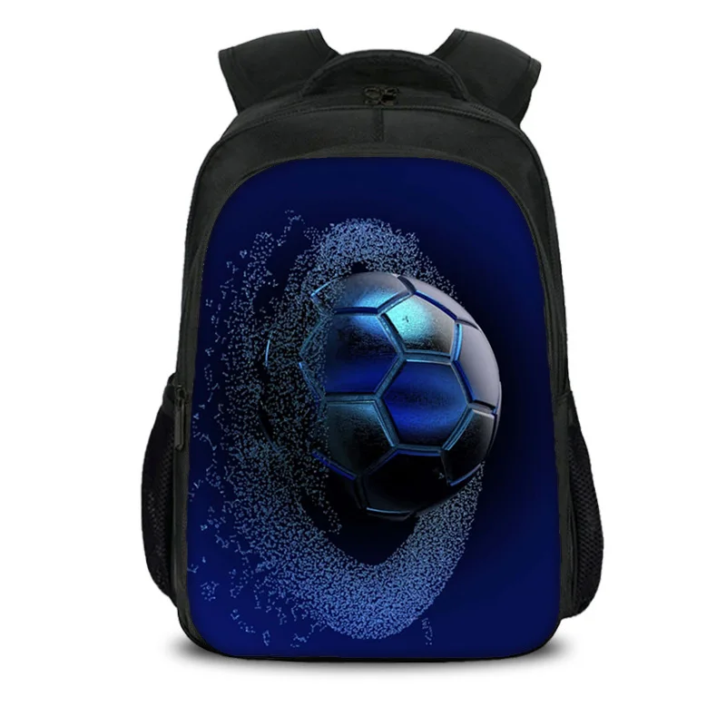 Soccer double-layer backpack new sports style youth football print best partner for male and female students going to school