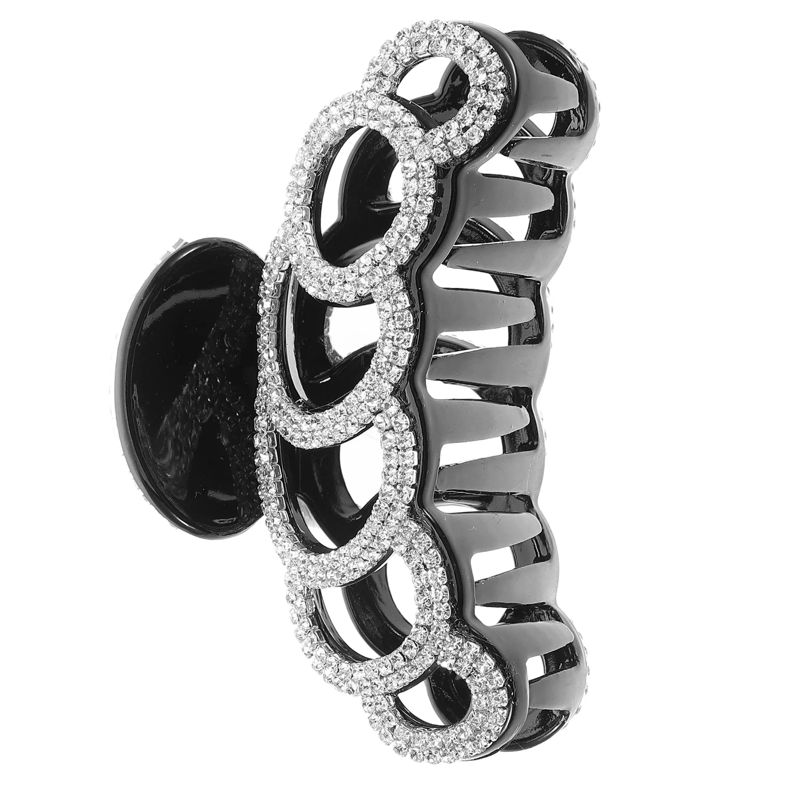 

Большой блестящий зажим для челюсти для женщин, густые волосы, прямоугольник, зажим для волос со стразами, инструмент для укладки, акриловые нескользящие аксессуары для волос