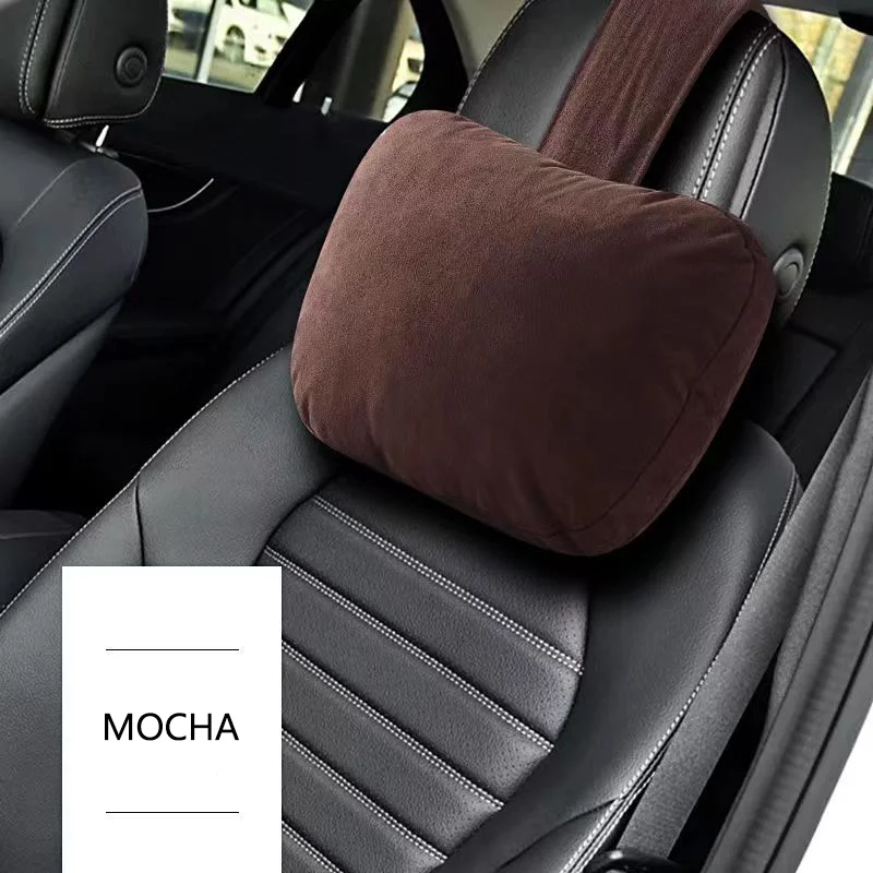 Reposacabezas de coche de alta calidad, asiento de soporte para el cuello, almohada suave para Land Rover, Mercedes Benz, Kia, Porsche, Audi, BMW,