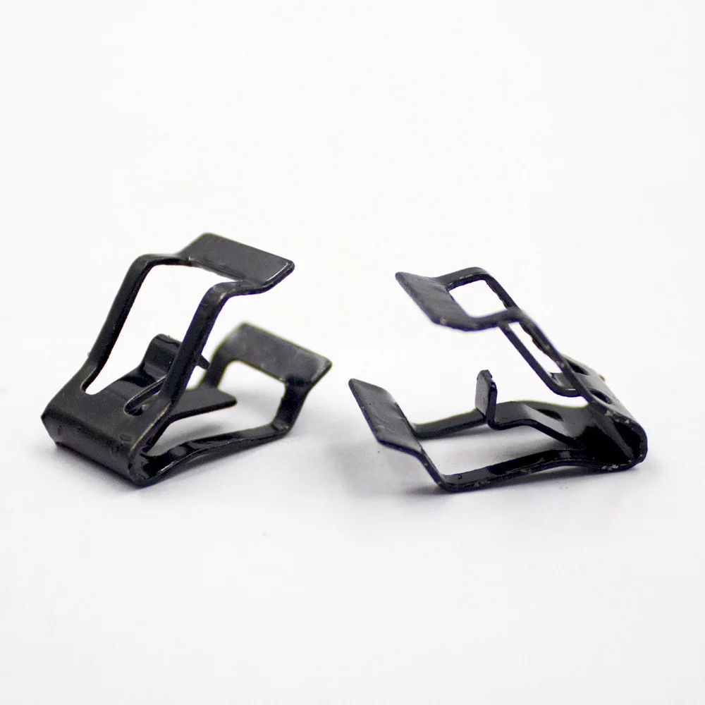 

100Pcs Car Instrument Panel Trim Fixed Clamp Dashboard U Lock Snaps Fastener Metal Clip