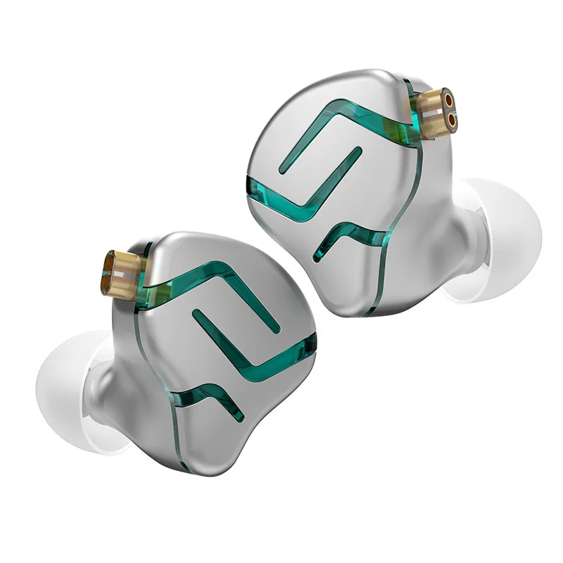 

ZES static dynamic coil hybrid earphones 12MM dynamic speaker, heavy bass music sports game HIFI earphones