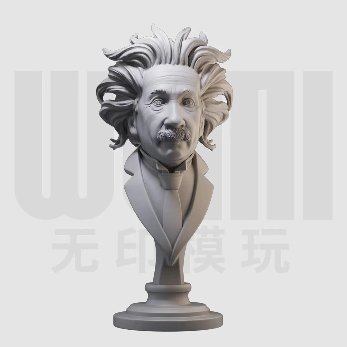 

1/10 historical scientist bust resin white model GK figure model