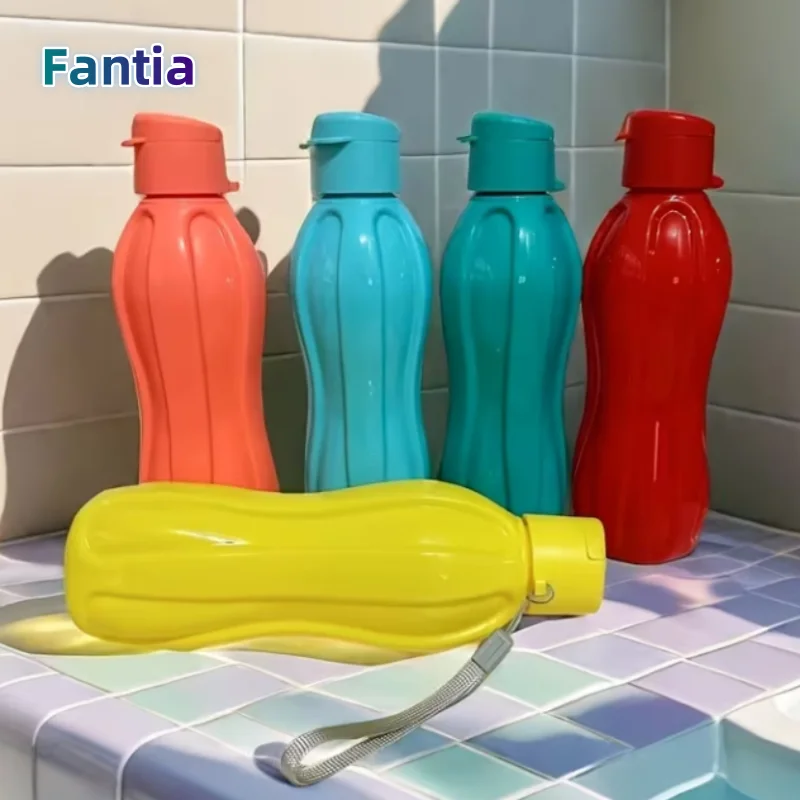Large Capacity Sports Water Bottle 1000ML, Durable Plastic Glossy Finish, Vibrant Colors for Outdoor Fitness, Travel & Sports