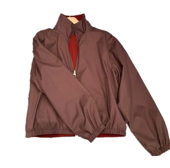 

Women's ort Jaet Double-Sided Wear Windproof Waterproof Zipper Knitted Organic Cotton Polyester Fiber Coat