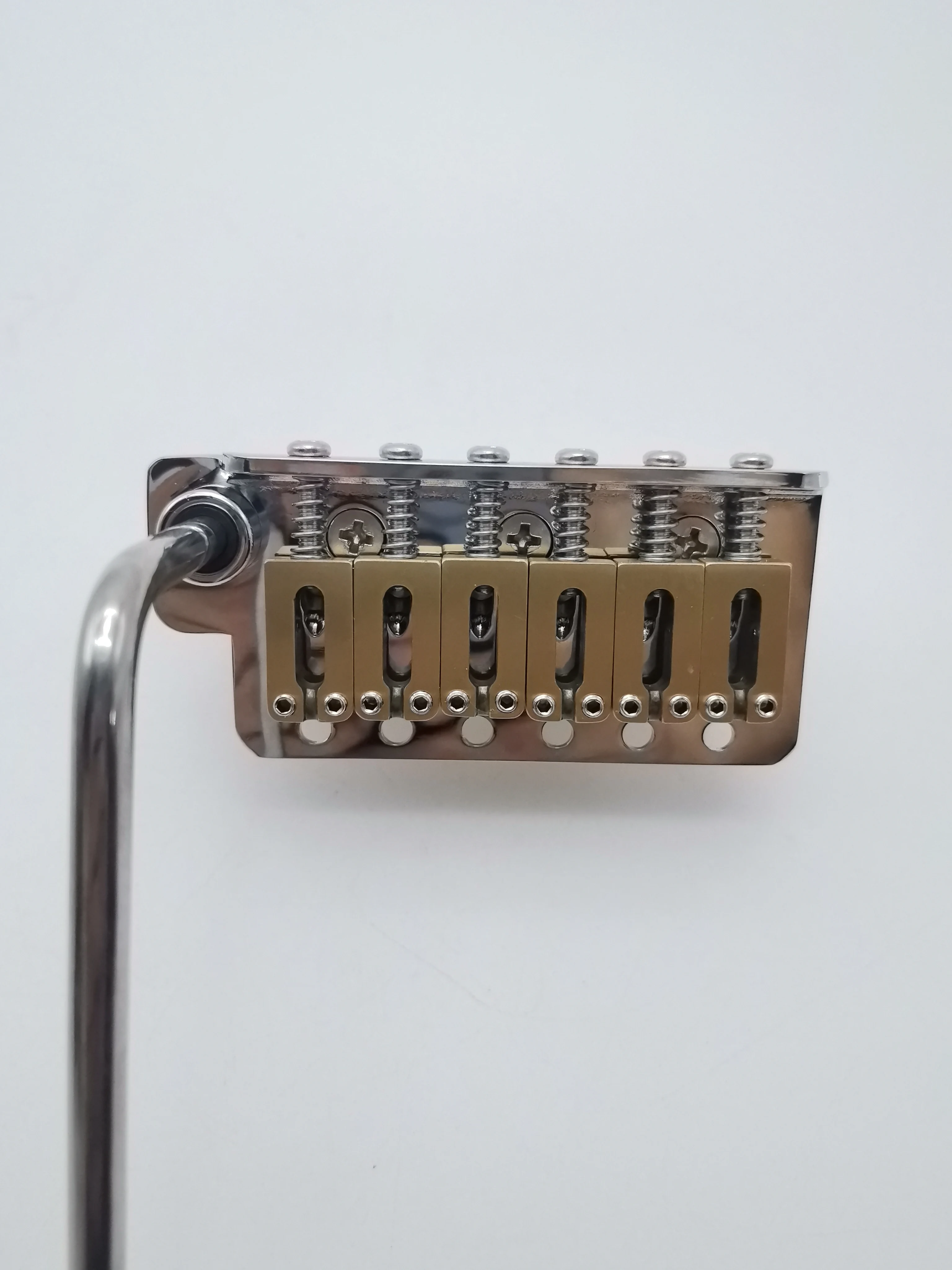 Upgraded 6-Point Tremolo Bridge with Solid Brass Saddles & Brass Block for Strat Electric Guitar