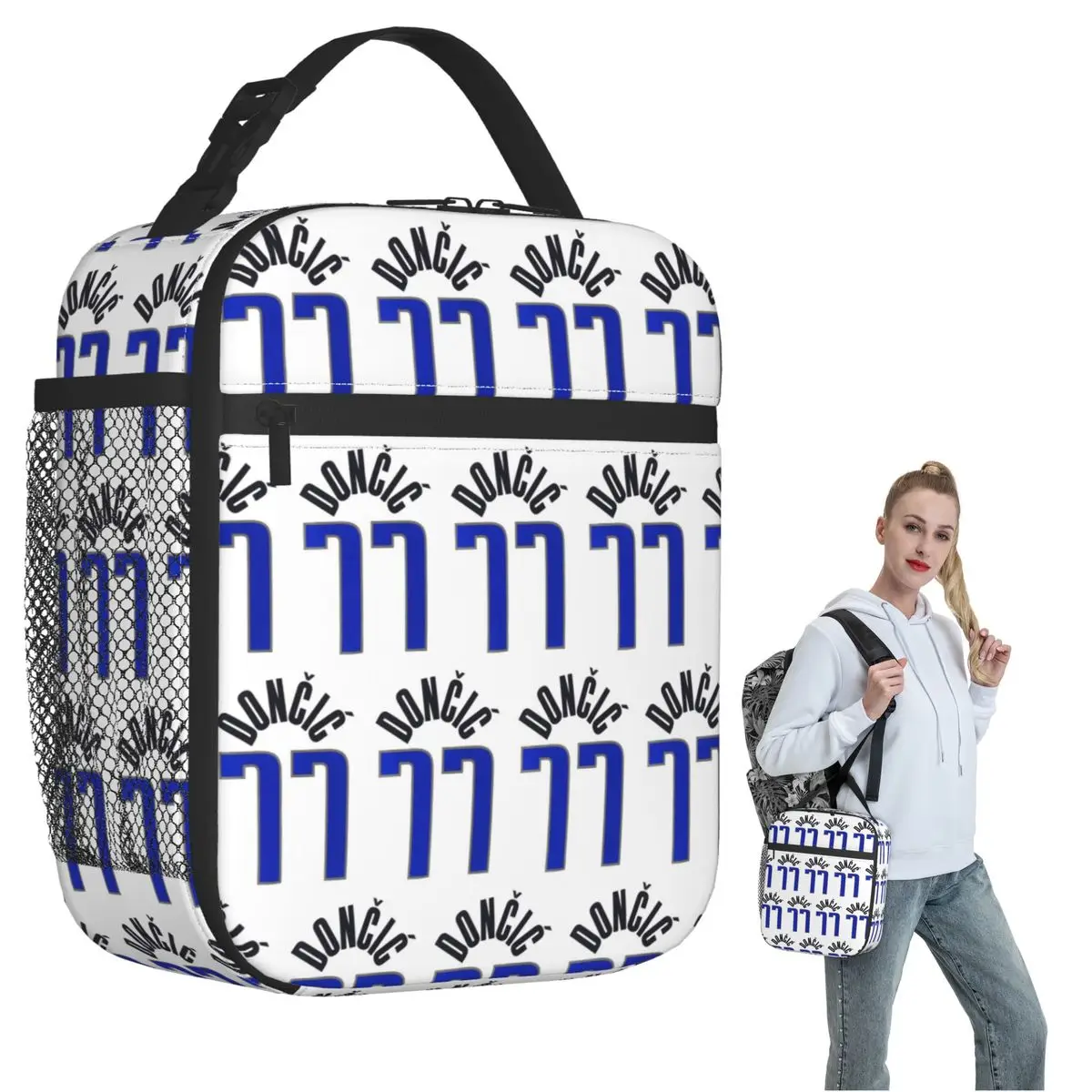 

Luka Doncic Insulated Lunch Bag for Women Kids Portable Food Boxes Thermal Lunch Box Tote