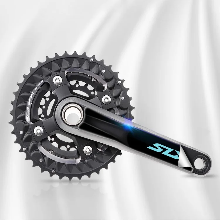 1SET Mountainbike-Kurbelarm Wasserdichte Vinyl-Aufkleber Mehrfarbige Aufkleber für Fahrrad-Dekoration – Detail 3