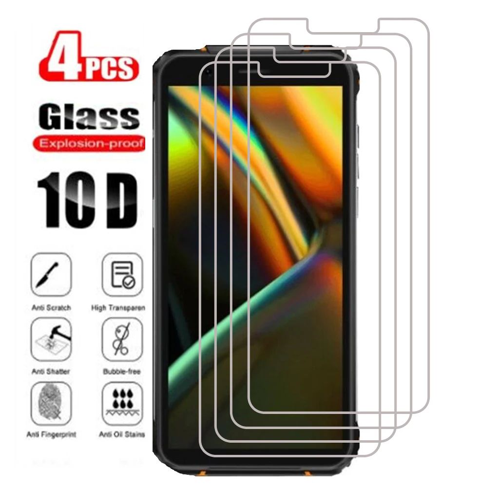 4PCS Tempered Glass For Blackview BL6000 Pro 5G BV5100 BV5500 Plus BV6300 BV9900 BV9900E BV5900 BV5500 Protective Screen Film