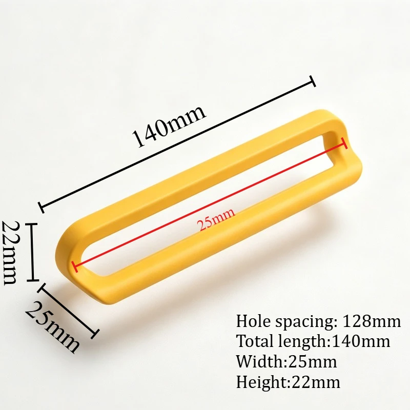 10Pcs 128mm Zinc Alloy Drawer Handles, Modern Minimalist Cupboard Pulls, Solid Color Furniture Hardware for Dressers Wardrobe
