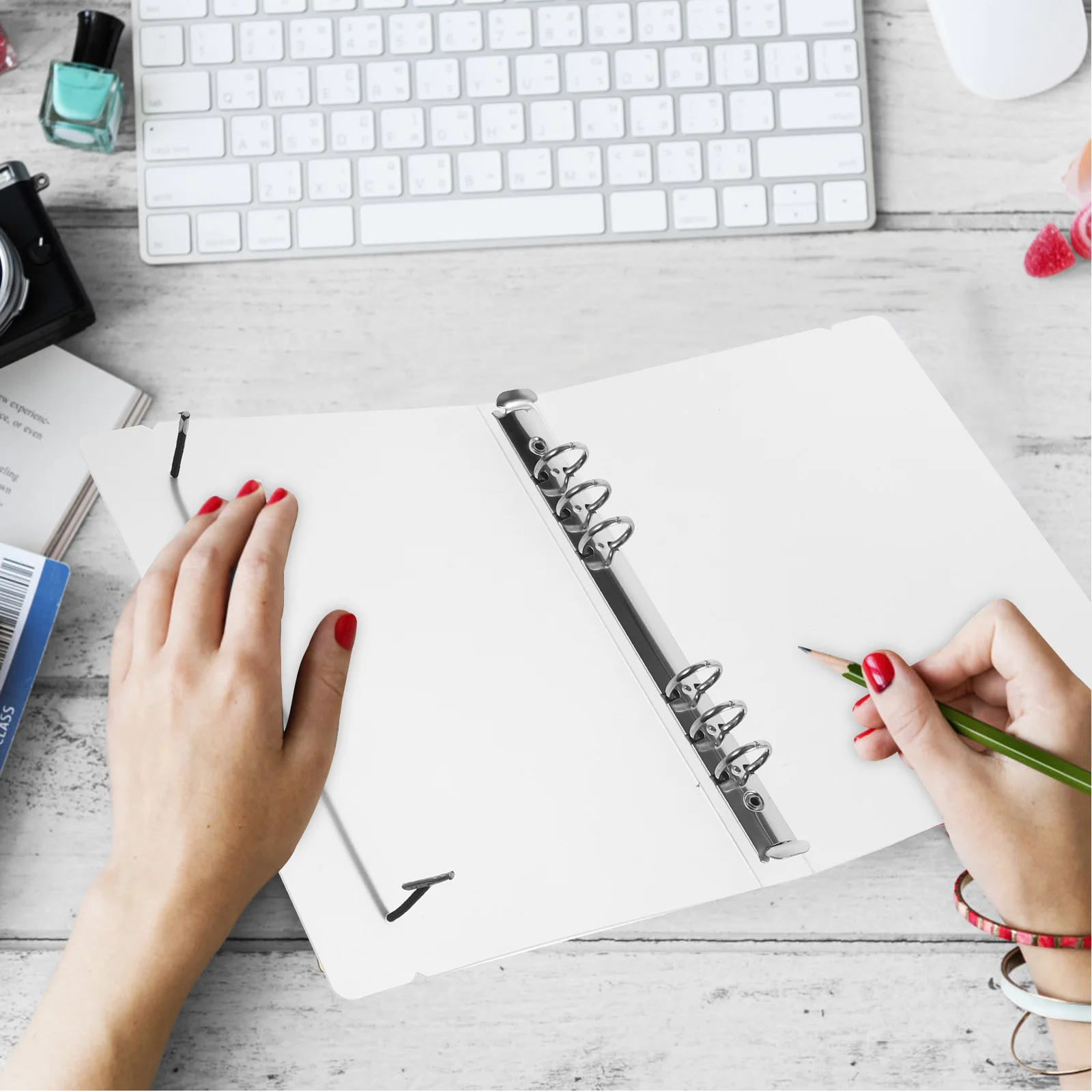 

2pcs Binder Cover PP A4 A5 Clear Folder Notebook Shells Scrapbooking School Supplies Reusable Plastic Document