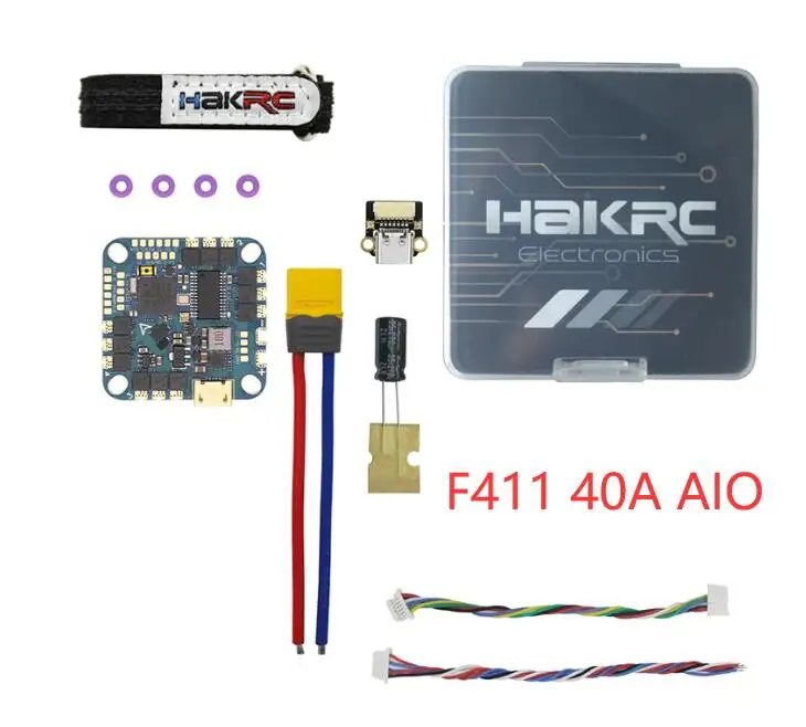 GGDX Hot Seller HAKRC F722 Flight Controller AIO ESC 50 Stack F411 RC Model F4 Freestyle  FPV  DJ-I 40A
