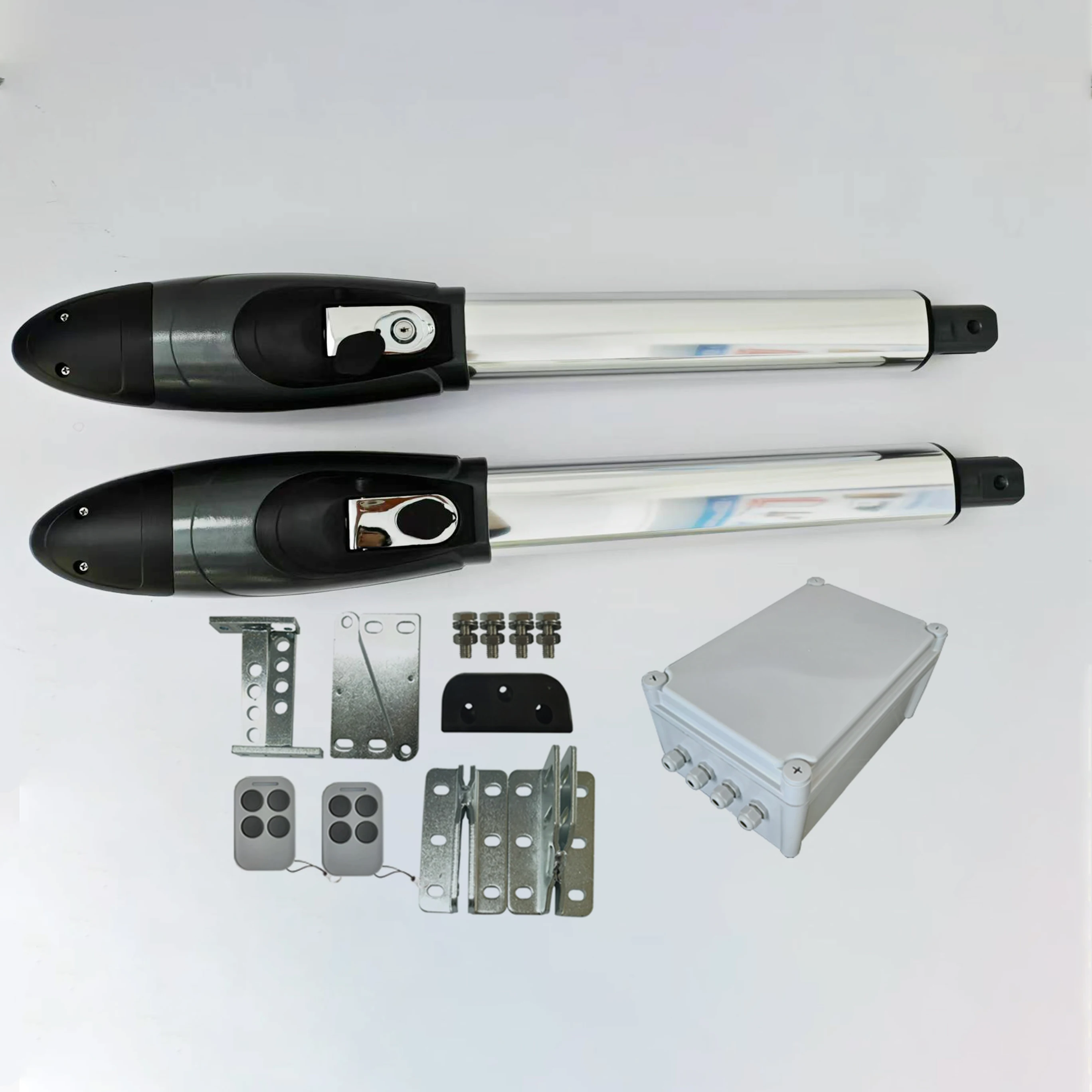 Heavy Duty 400mm Smart DC24v Automatic Dual Swing Gate Opener 1000kgs With Remote Control