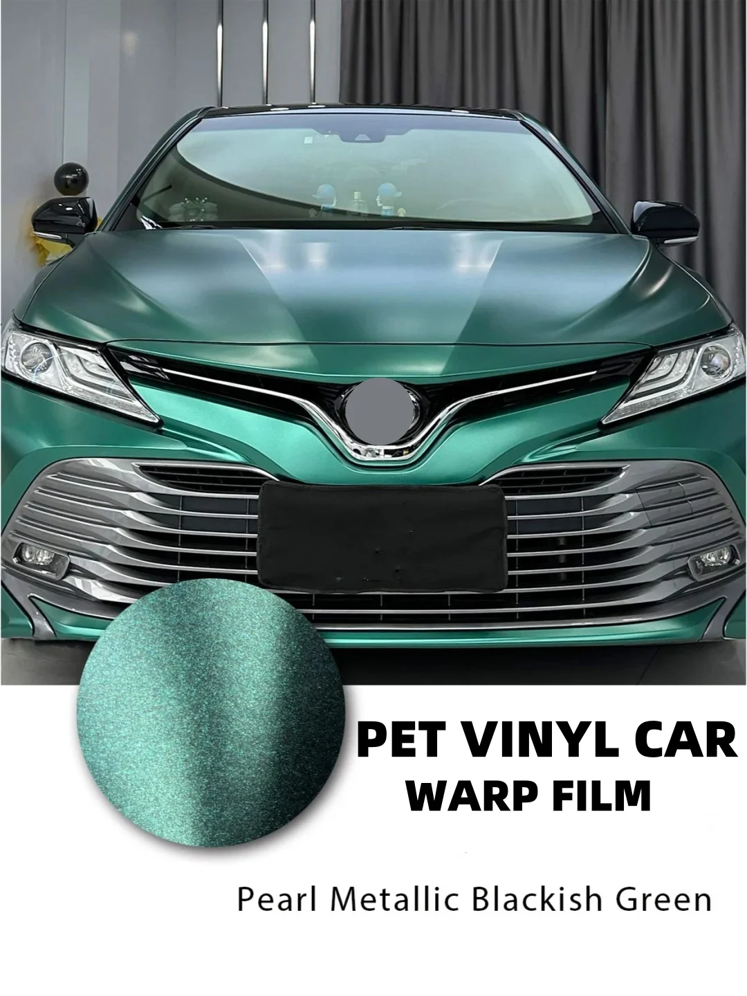 Car PET Wrap Vinyl Wrap Car Body Wrapping Car Film Blackish Green Cars Accessories All Models High Quality Noble