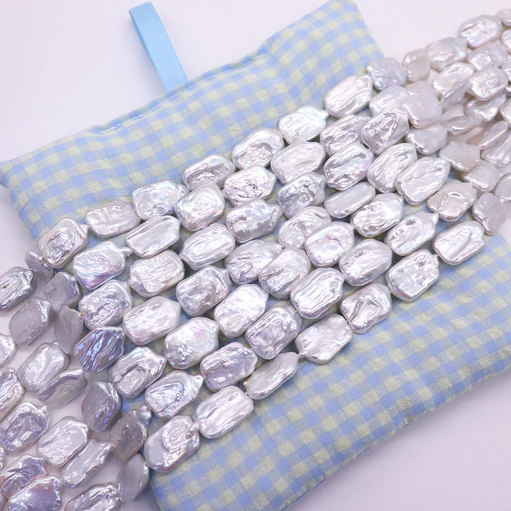 Natural Freshwater Pearls 13x20mm Baroque Pearl Straight-hole  Loose Beads for Jewelry Making DIY Necklace Bracelets Accessory