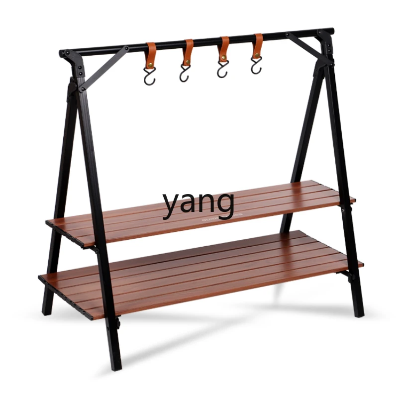 

CX Outdoor Storage Rack Camping Supplies Equipment Triangle Rack Camping Storage Rack Portable